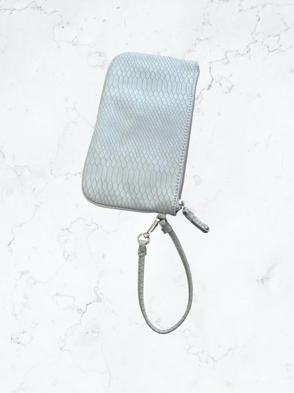 Nine West Gray Textured Wristlet Clutch
